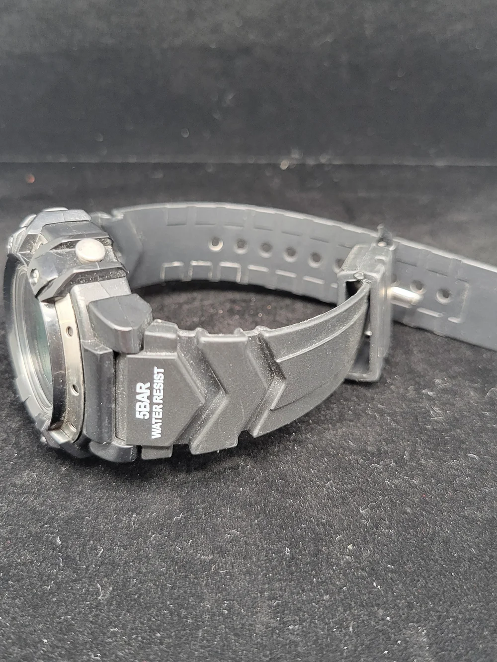 Digital Solar Lithium Sports Watch - Black
